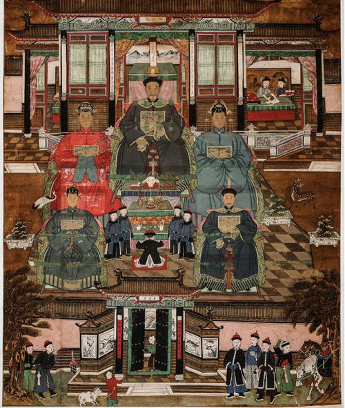 原创从明清人物画中解读,传统中国家族社会中普罗大众的生活与信仰