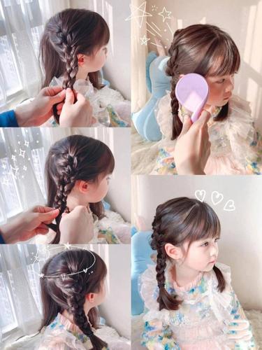 小女孩发型绑扎方法幼儿园发型扎法100种