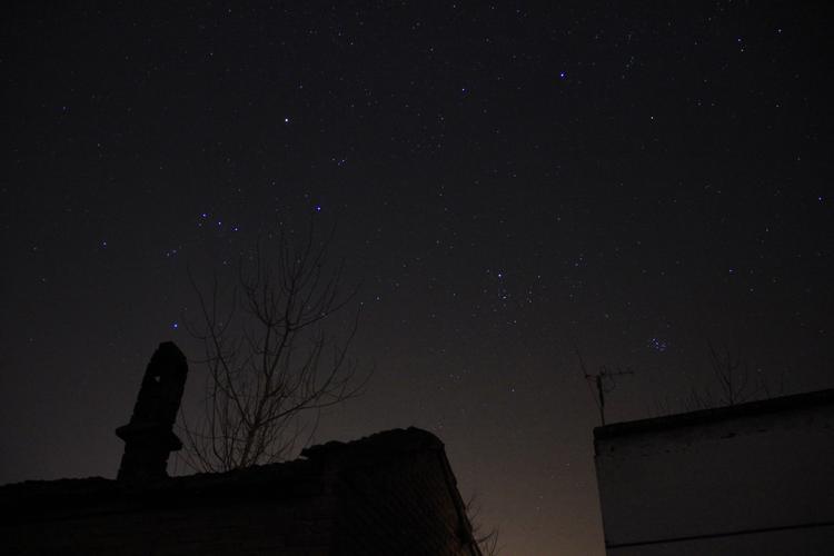 过年腊月二十八在老家拍的星空照片