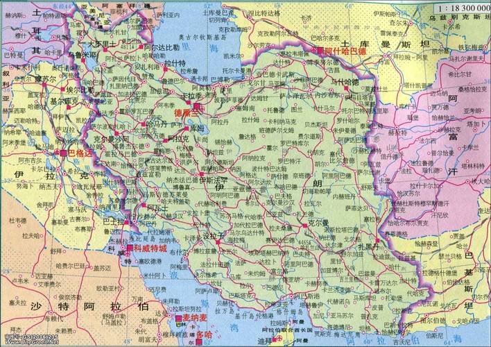 伊朗地图(高清版)