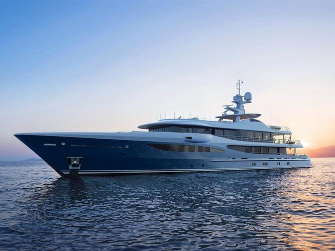 全球最大私人游艇浮于海上的豪宅全长83米富翁的奢华旅行
