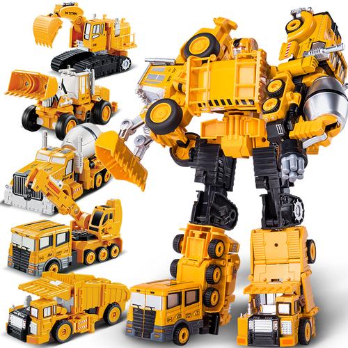 合金变形玩具金刚5大力神汽车蜂组合体机器人模型正版男孩碎骨猎人