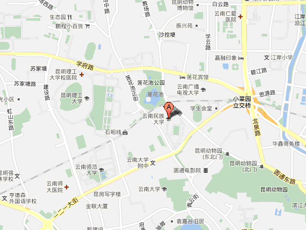 云南民族大学地图