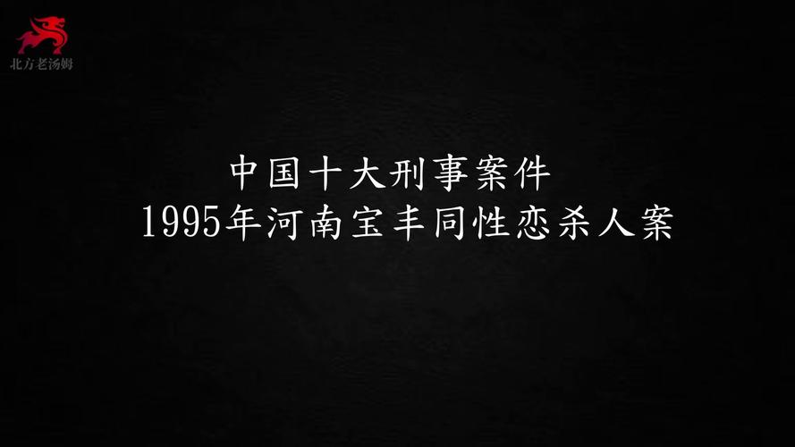 1995年河南宝丰同性恋杀人狂李占国