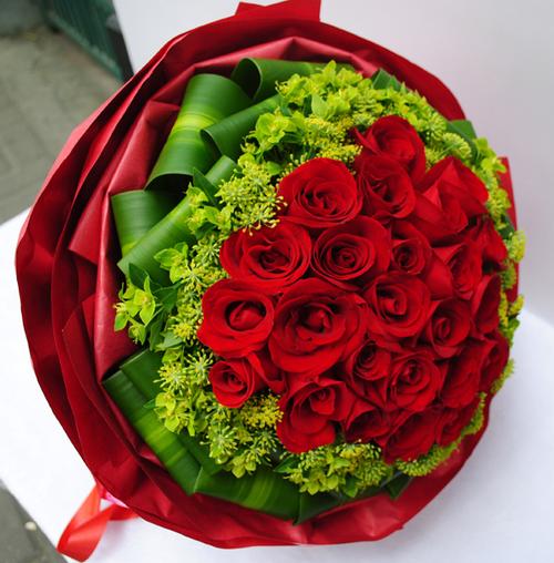 33朵红玫瑰花束生日鲜花速递福州鲜花配店爱人七夕情人节送花上门