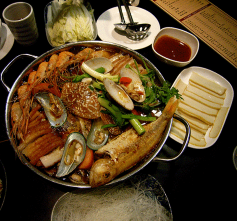 sea food hot pot