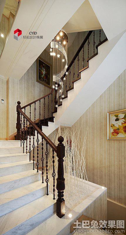 现代时尚别墅楼梯装修效果图