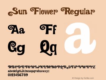 sunflower字体家族系列主要提供regular等字体风格样式.https://www.