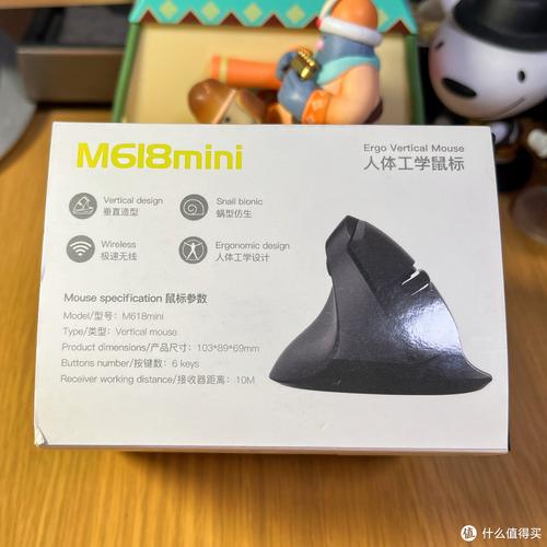 多彩m618mini垂直鼠标使用彩色纸盒包装.