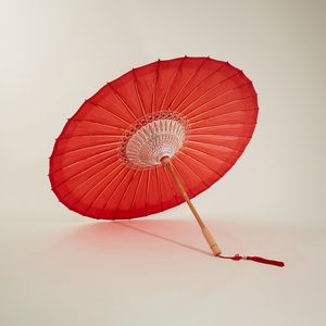 物新集-大红伞 印染油纸伞防雨实用汉服婚纱女古风纯手工跳舞伞