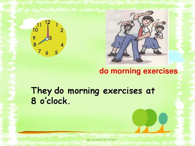 do morning exercises they do morning