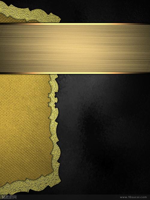 简约背景金属质感金属材质封面图片封面素材黑色背景镶金边高清图片