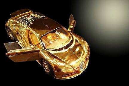 2百万英镑黄金版布加迪威龙车模