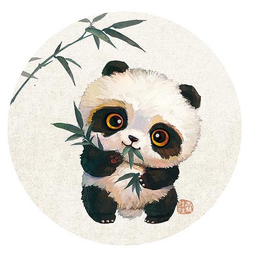 动物绘画国宝熊猫