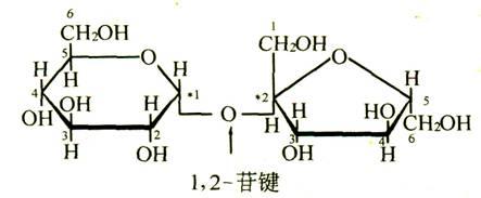 蔗糖分子中没有苷羟基,在水溶液中不能转变成开链结构,因此,蔗糖没有