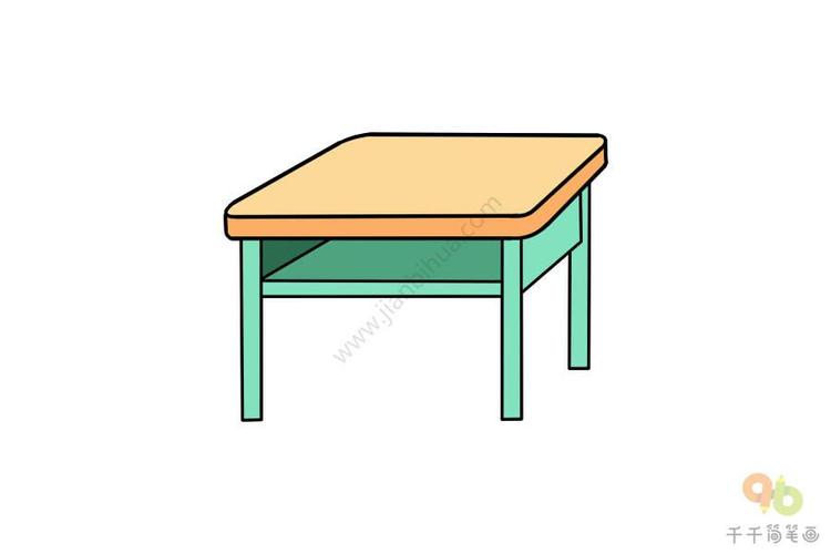 怎么画桌子和椅子简笔画