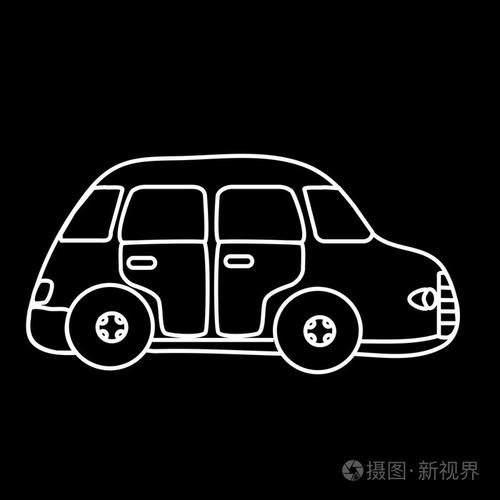 汽车象征黑色背景插画-正版商用图片1jjptl-摄图新视界