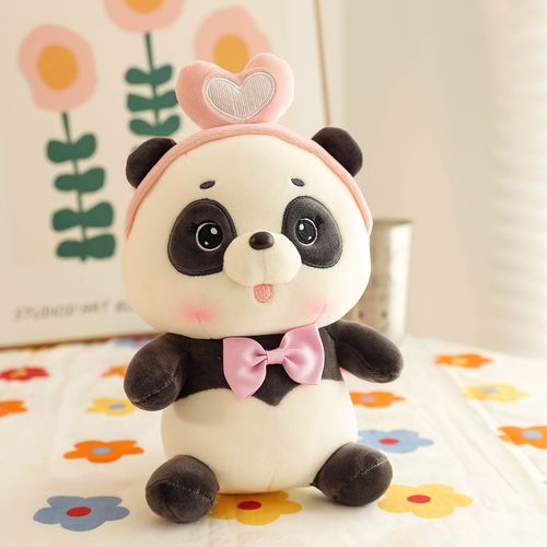 新款可爱卡通小熊猫毛绒公仔玩具创意儿童玩偶布娃娃生日礼物批发