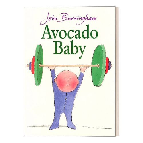 英文原版 avocado baby 鳄梨宝宝 约翰·伯宁罕绘本 平装 英文版 进口
