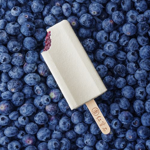 夹心冰淇淋>东北大板野生蓝莓夹心冰淇淋,雪糕冰激凌冰淇凌8支起售