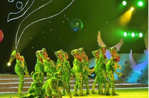 儿童小青蛙演出服动物服快乐的小跳蛙舞蹈服装青蛙最伟大表演服装