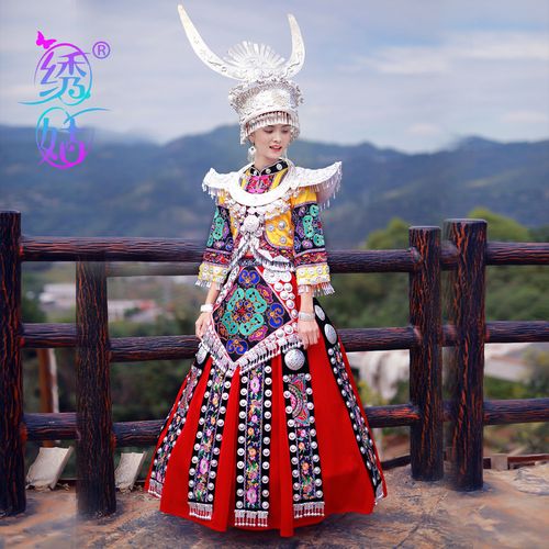 新款少数少数民族民族风贵州苗族服装女装抖音拍照民族服装