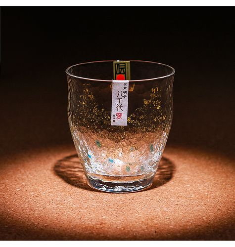 【限量定制】日本进口八千代玻璃杯手工锤纹耐热茶杯水杯子星空杯