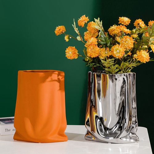 花瓶设计感北欧陶瓷花瓶创意家居客厅插花装饰莫兰迪简约玄关桌面
