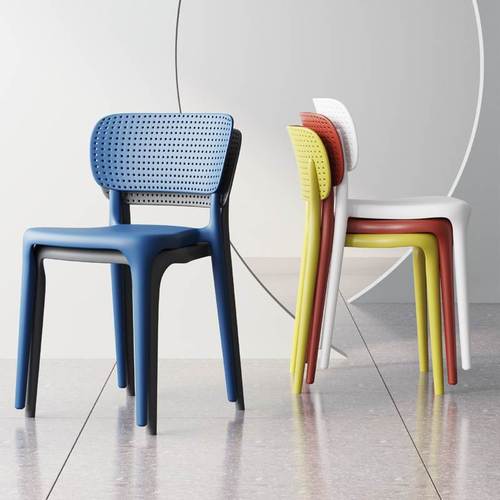塑料椅子靠背可叠放家用现代简约胶凳子餐桌餐厅北欧餐椅户外