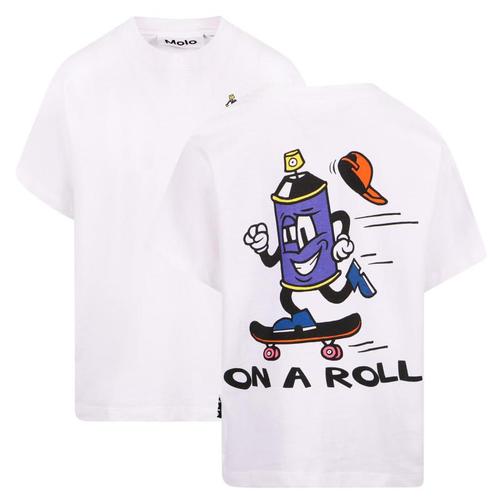 molo白色服装|on a roll t shirt in white