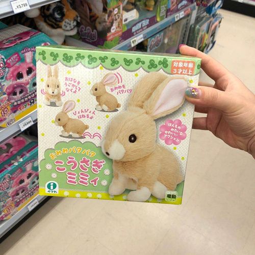 日本原装iwy电动会叫会走儿童电子宠物兔子仿真动物海狸玩具现货