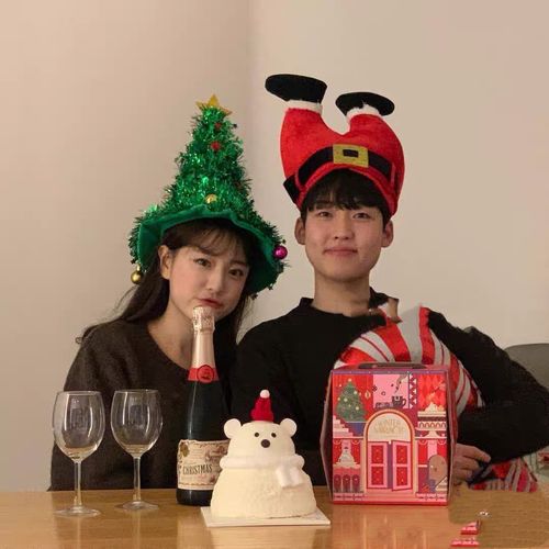 韩国圣诞帽卡通圣诞老人礼物袋子女生拍照道具裤子帽子情侣拍照
