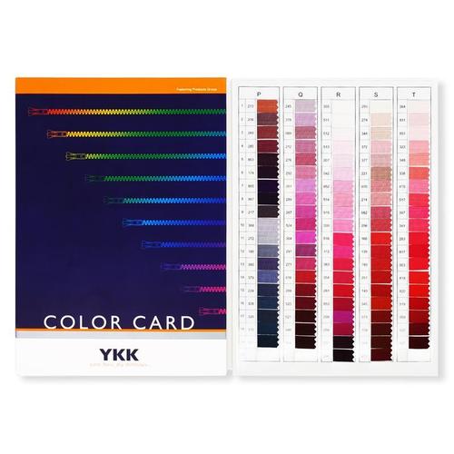 ykk拉链色卡原装正品日本ykk服装纺织业国际颜色标准582种颜色