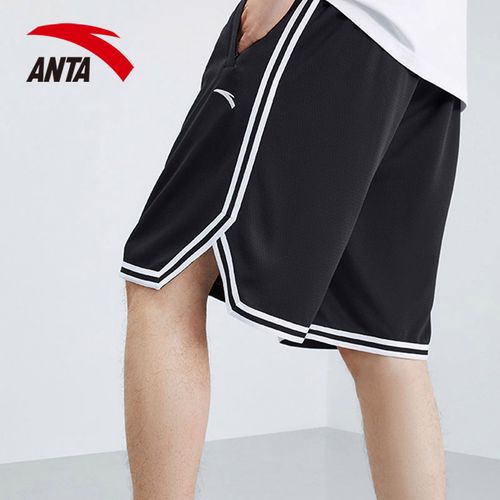 安踏篮球裤男五分裤官方正品夏季美式宽松大码潮流透气运动短裤