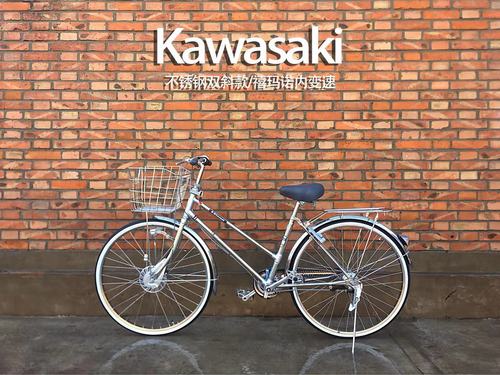全新出口日本川崎不锈钢自行车,三速,五速,七速,八速26寸