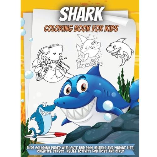 预订 shark coloring book for kids: super cute sha