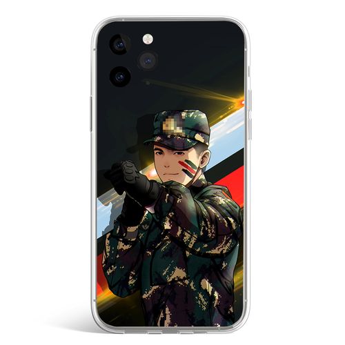 军旅特种兵玻璃手机机壳适用苹果12promax华为nova7手机保护套