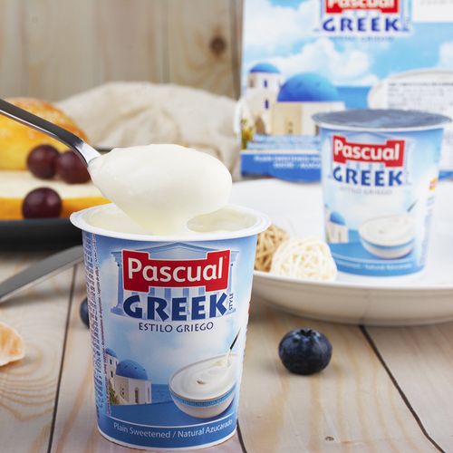 greek yogurt 西班牙进口帕斯卡果味酸奶常温希腊风味125g*4杯装