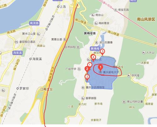 参与团队:百度地图团 向ta提问私信ta 重庆邮电大学在南岸区,在内环