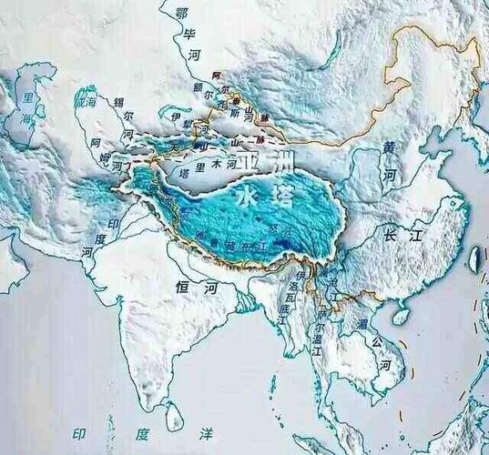 河流大多数源于高山上冰川积雪融化,比如中国境内的天山山脉有冰川