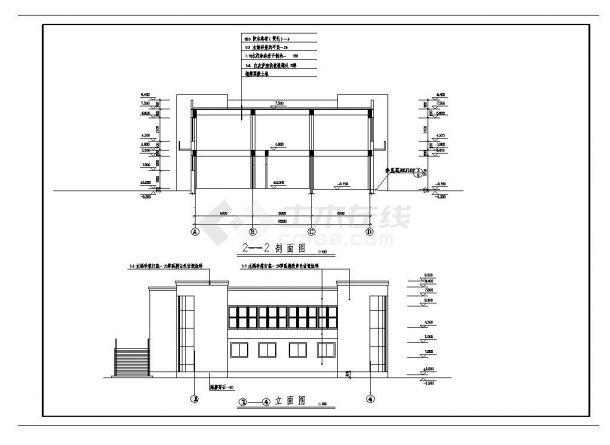 食堂建筑施工图,包含一层平面图,立面图,c5窗展开简图等,图纸内容完整