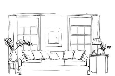 客厅客厅软装设计沙发组合方程式客厅室内线条图图片现代客厅客厅透视