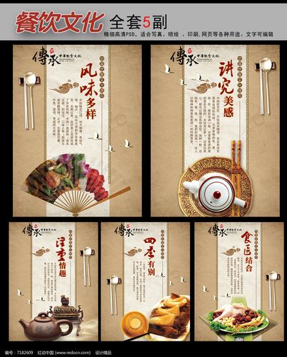 中国风饮食文化古典挂图设计图片_海报_编号7182609_红动中国