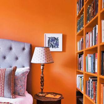 墙漆乳胶漆大红色砖红色复古红色橙色自刷家用墙面涂料油漆 爱马仕橙