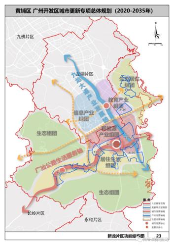 黄埔城市更新总体规划图来了看你家将怎么变最多的竟然是新龙镇