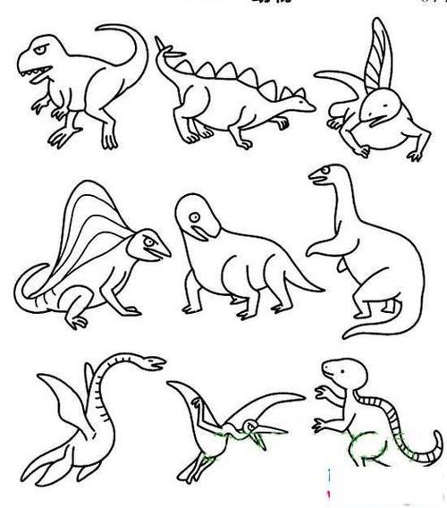 世界上最难最难的恐龙迅猛龙简笔画