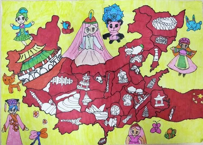 2018"美丽中国"少儿手绘地图大赛获奖揭晓