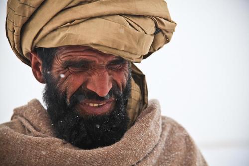 阿富汗,男子,肖像,人,感冒,冬天,战争