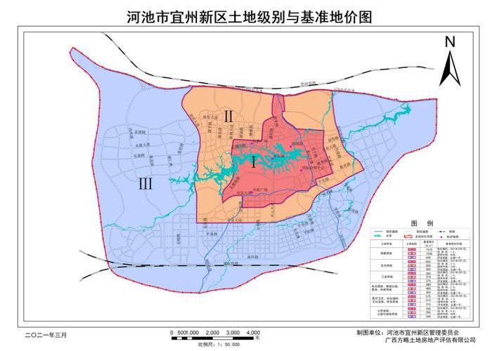 河池市人民政府关于公布实施河池市宜州新区土地定级与基准地价评估