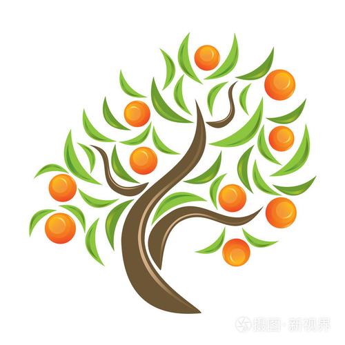 橘树矢量标志